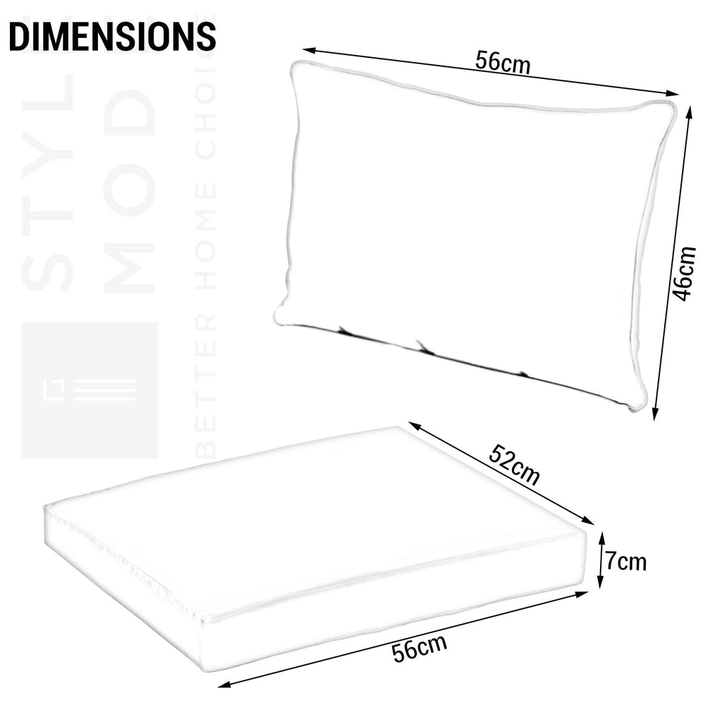 1,2 or 3 Seater Replacement Seat Cushion Pads for Keter Allibert California Rattan Outdoor Furniture | Water Resistant Rattan Patio Set Sofa Cushions Pads (Armchair, Bottle Green)