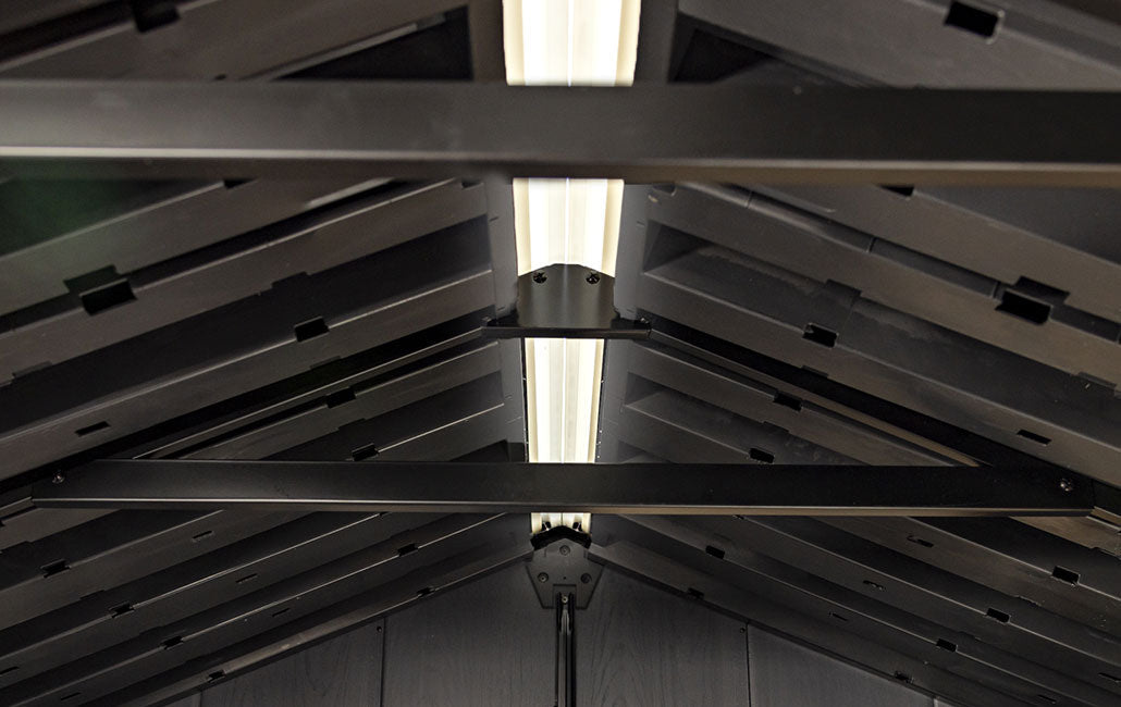 Signature Apex Shed 7.5x9ft - Ashwood Brown