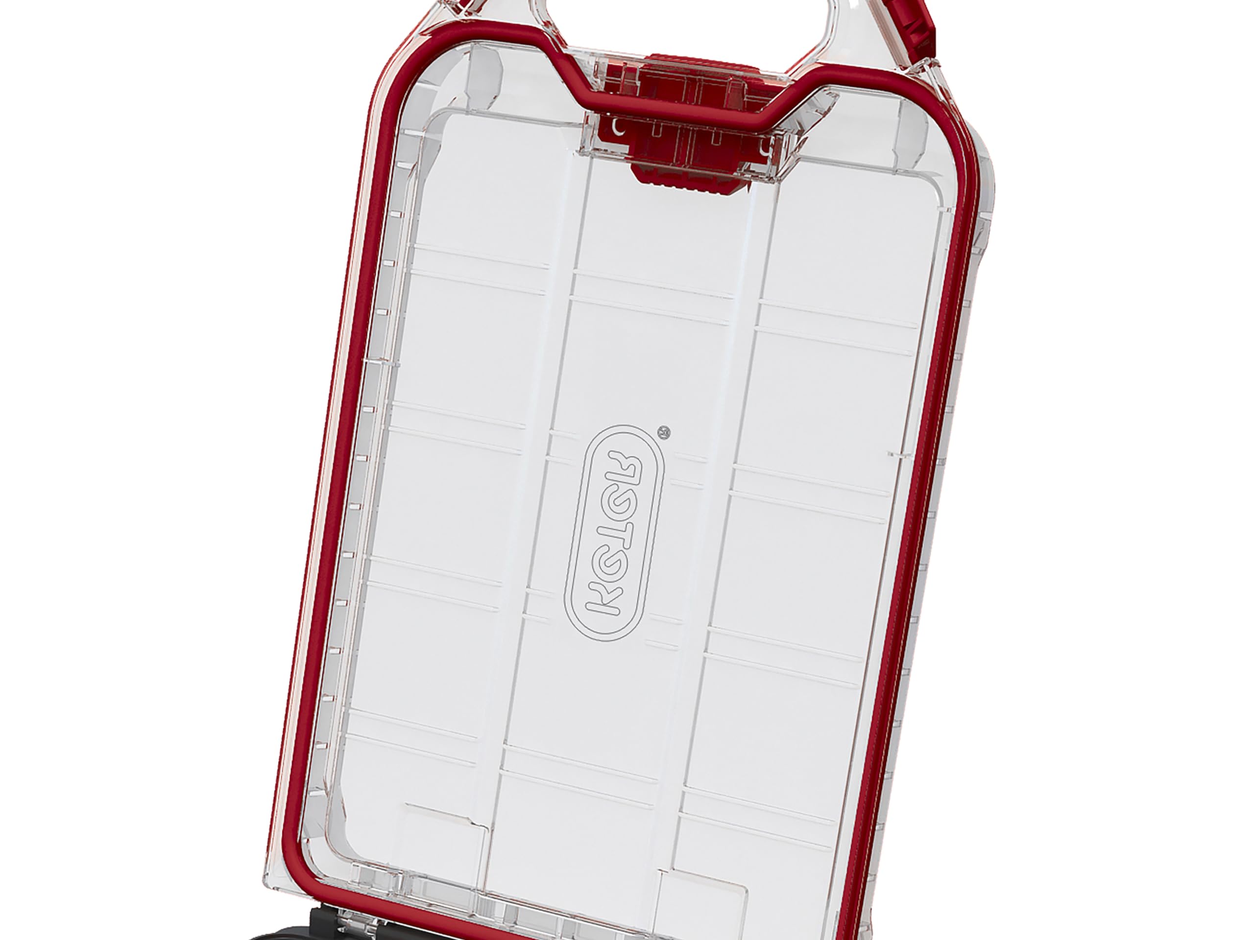Keter Stack n' Roll Modular DIY Half Organiser, Removable Bins, Stackable, Lightweight, Durable, Water Resistant, Black