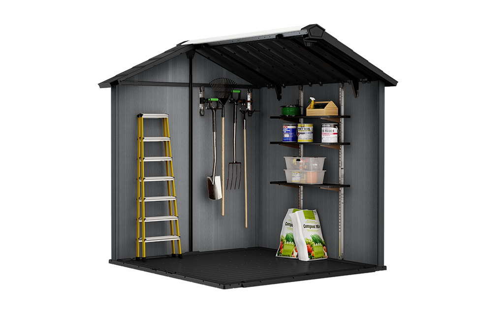 Signature Apex Shed 7x7.5ft - Ashwood Brown