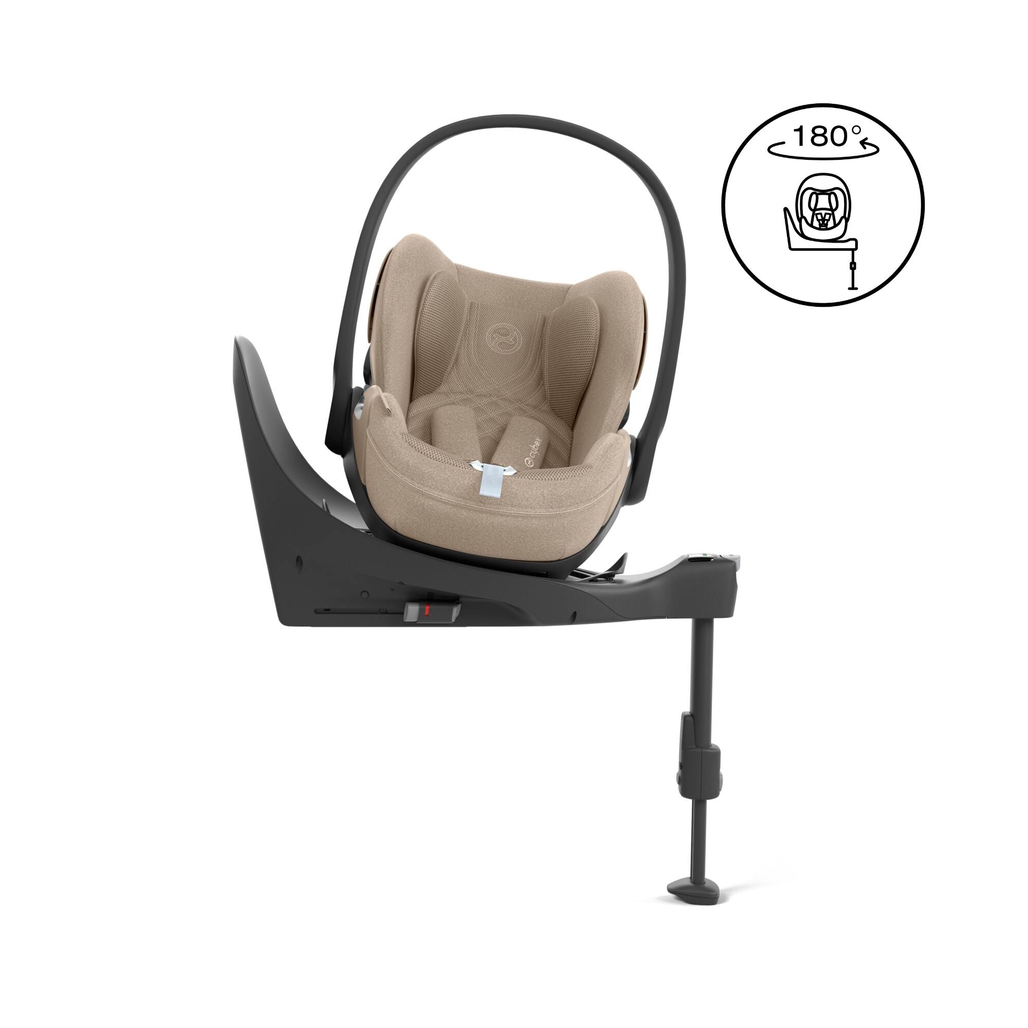 Cybex Cloud T i-Size Plus Car Seat & Base T Isofix Base - Cozy Beige
