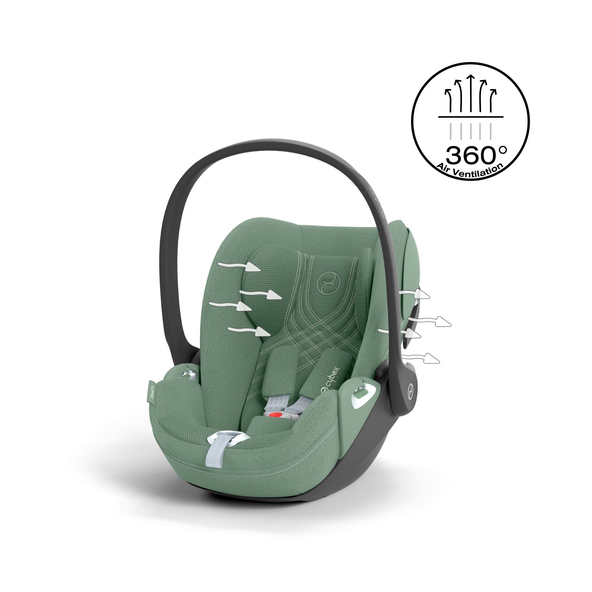 Cybex Cloud T i-Size Plus Car Seat - Leaf Green